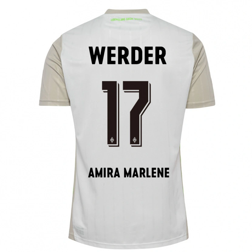 Danxen Damen Amira Marlene Dahl #17 Weiß Schwarz Auswärtstrikot Trikot 2025/26 T-Shirt