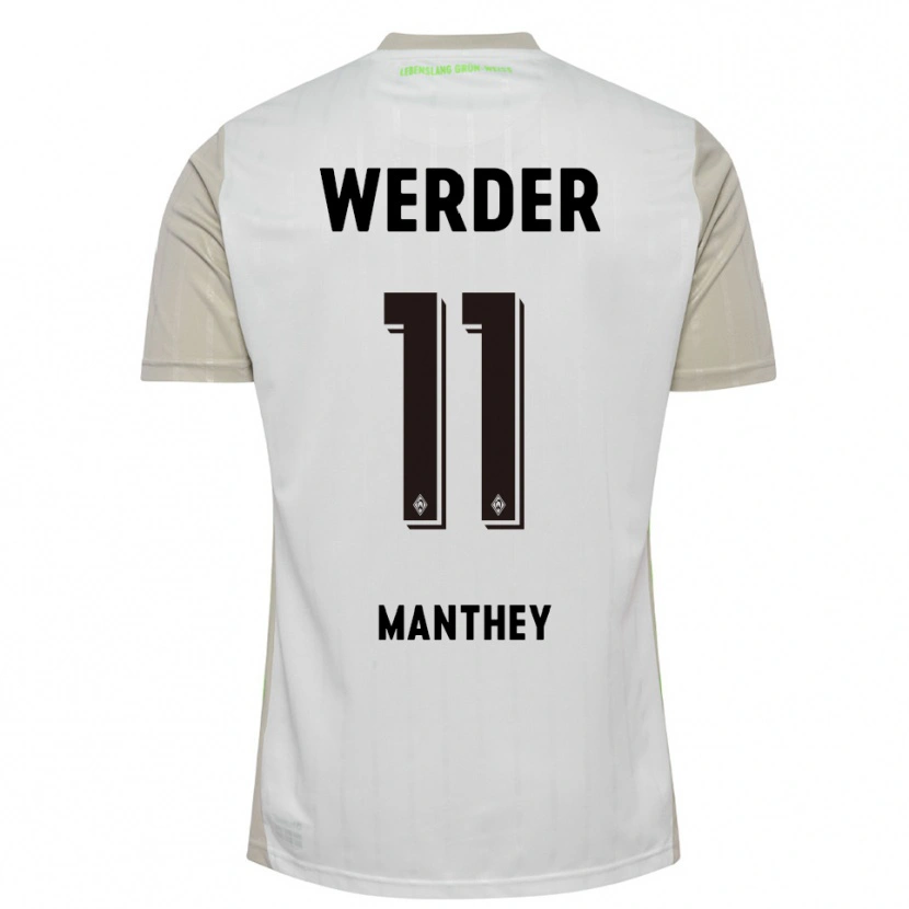 Danxen Damen Kevin Manthey #11 Weiß Schwarz Auswärtstrikot Trikot 2025/26 T-Shirt