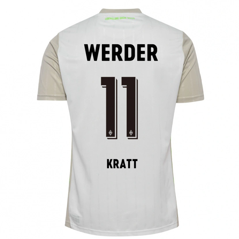 Danxen Damen Ronan Kratt #11 Weiß Schwarz Auswärtstrikot Trikot 2025/26 T-Shirt