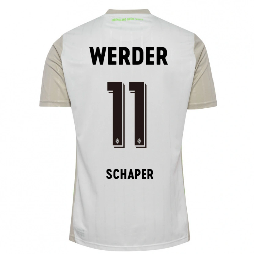 Danxen Damen Wilken Schaper #11 Weiß Schwarz Auswärtstrikot Trikot 2025/26 T-Shirt
