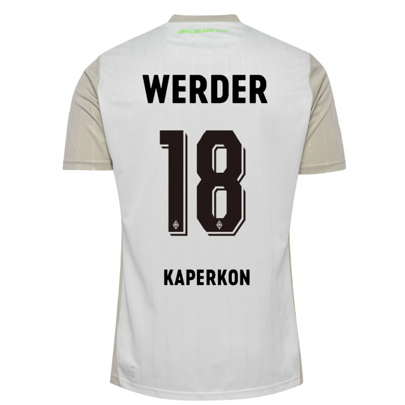 Danxen Damen Tom Kaperkon #18 Weiß Schwarz Auswärtstrikot Trikot 2025/26 T-Shirt