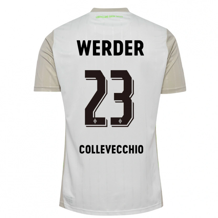 Danxen Damen Tomás Collevecchio #23 Weiß Schwarz Auswärtstrikot Trikot 2025/26 T-Shirt