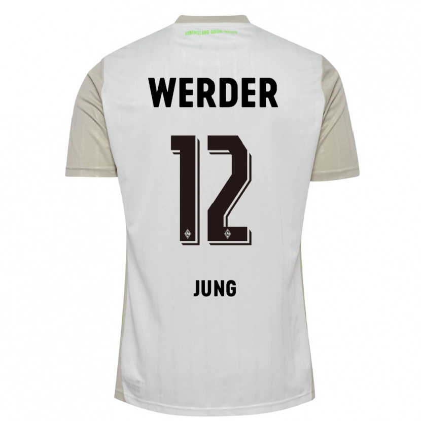 Danxen Damen Hugo Jung #12 Weiß Schwarz Auswärtstrikot Trikot 2025/26 T-Shirt