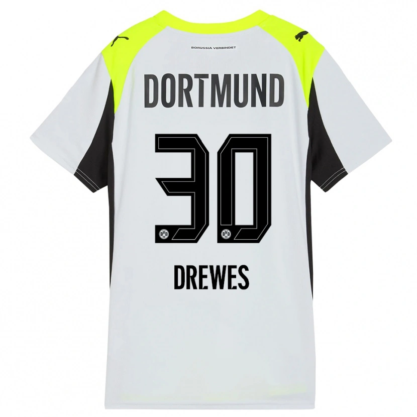 Danxen Damen Patrick Drewes #30 Fluoreszierendes Gelb Auswärtstrikot Trikot 2025/26 T-Shirt