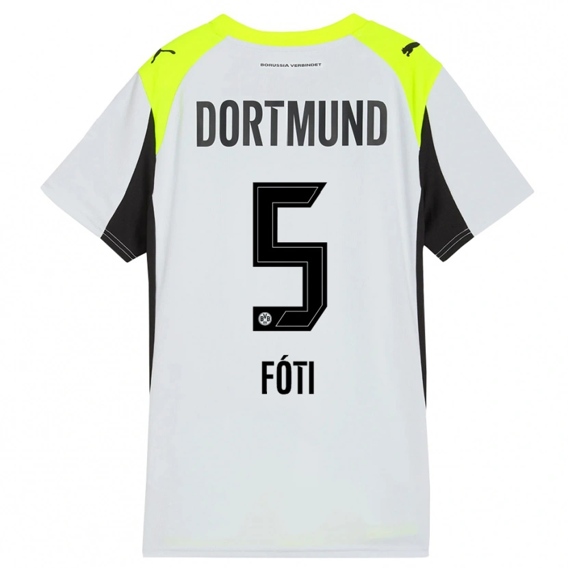 Danxen Damen Antonio Foti #5 Fluoreszierendes Gelb Auswärtstrikot Trikot 2025/26 T-Shirt
