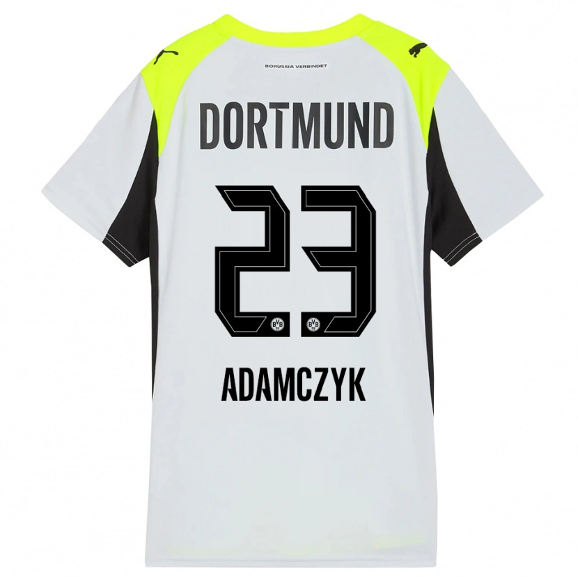 Danxen Damen Nico Adamczyk #23 Fluoreszierendes Gelb Auswärtstrikot Trikot 2025/26 T-Shirt