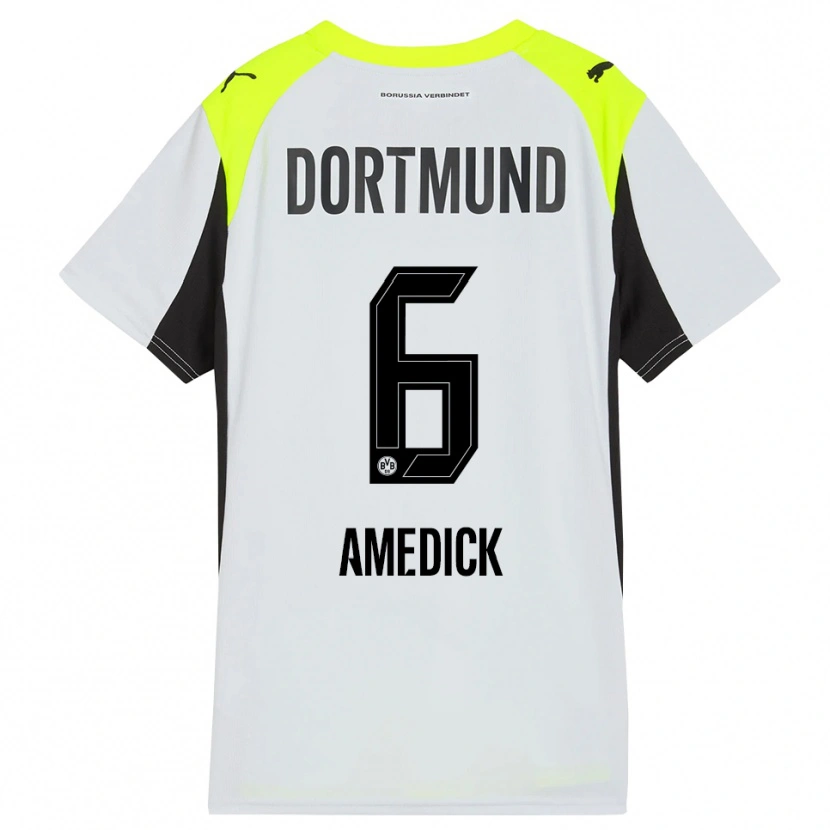 Danxen Damen Maik Amedick #6 Fluoreszierendes Gelb Auswärtstrikot Trikot 2025/26 T-Shirt
