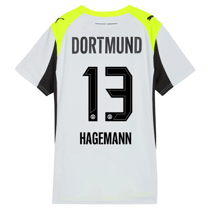 Danxen Damen Keron Hagemann #13 Fluoreszierendes Gelb Auswärtstrikot Trikot 2025/26 T-Shirt