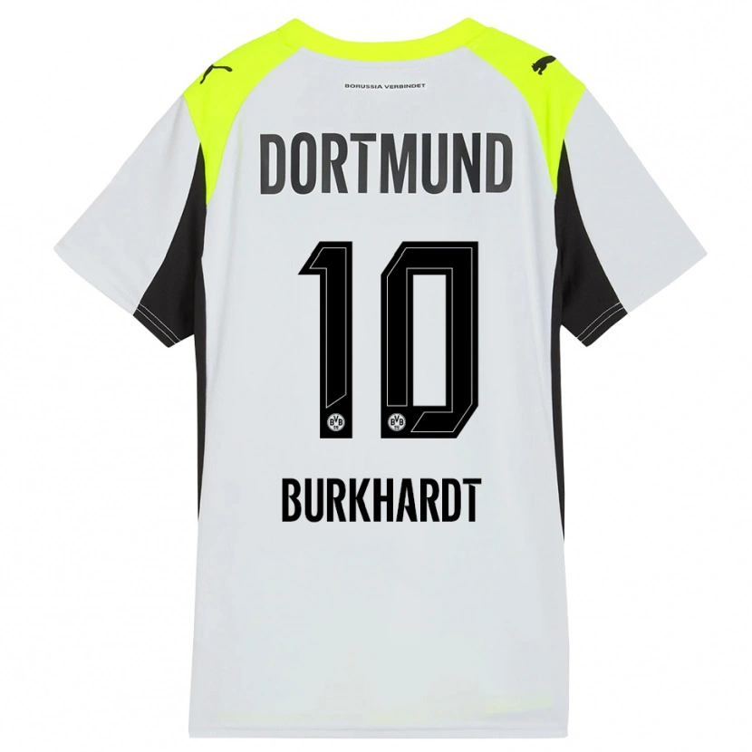 Danxen Damen Till Burkhardt #10 Fluoreszierendes Gelb Auswärtstrikot Trikot 2025/26 T-Shirt