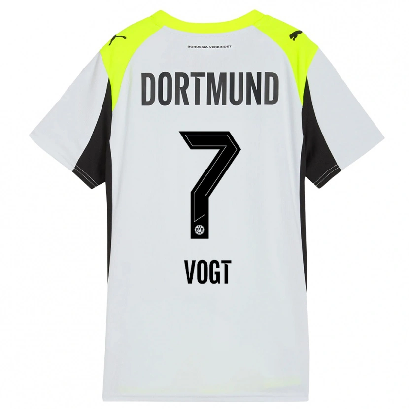 Danxen Damen Levin Vogt #7 Fluoreszierendes Gelb Auswärtstrikot Trikot 2025/26 T-Shirt