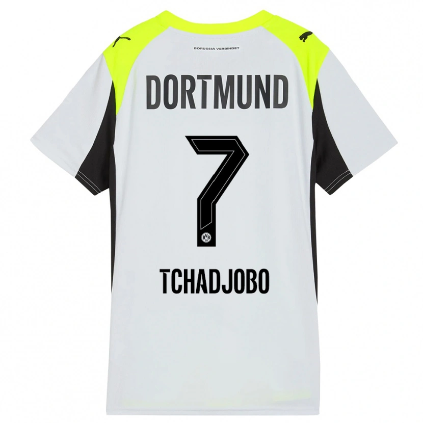 Danxen Damen Dia Tchadjobo #7 Fluoreszierendes Gelb Auswärtstrikot Trikot 2025/26 T-Shirt