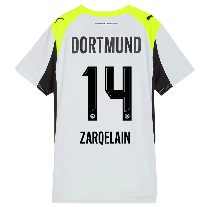 Danxen Damen Fadi Zarqelain #14 Fluoreszierendes Gelb Auswärtstrikot Trikot 2025/26 T-Shirt