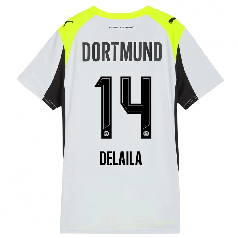 Danxen Damen Amega Delaila #14 Fluoreszierendes Gelb Auswärtstrikot Trikot 2025/26 T-Shirt