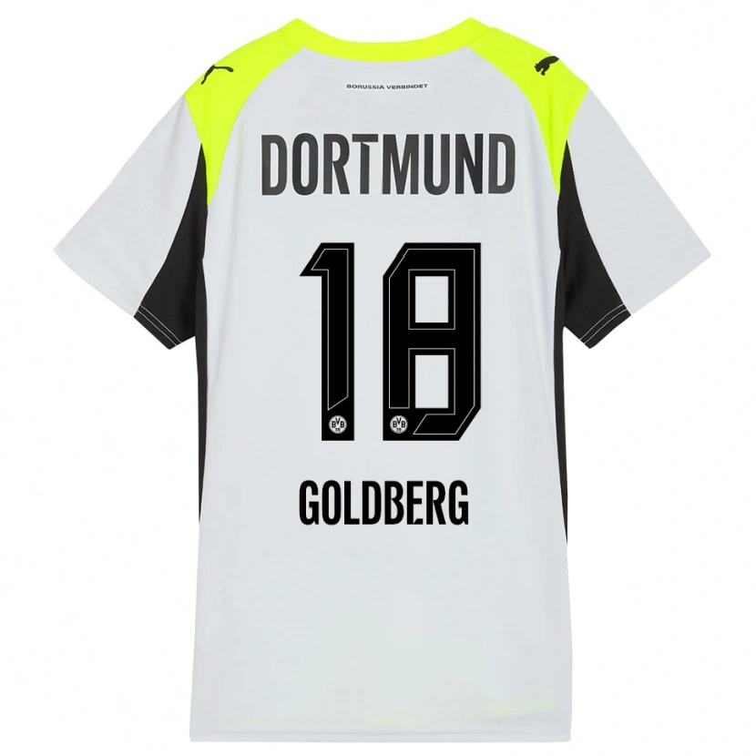 Danxen Damen Niclas Goldberg #18 Fluoreszierendes Gelb Auswärtstrikot Trikot 2025/26 T-Shirt