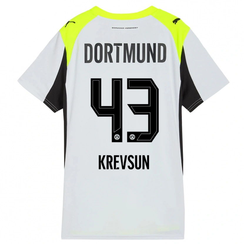 Danxen Damen Danylo Krevsun #43 Fluoreszierendes Gelb Auswärtstrikot Trikot 2025/26 T-Shirt