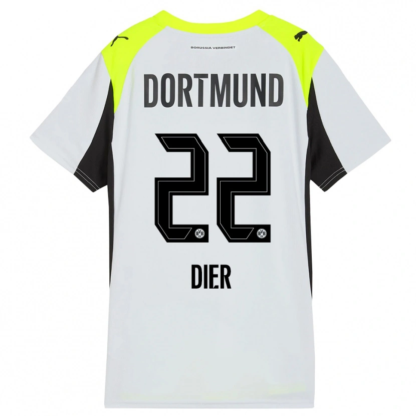 Danxen Damen Henrik Dier #22 Fluoreszierendes Gelb Auswärtstrikot Trikot 2025/26 T-Shirt