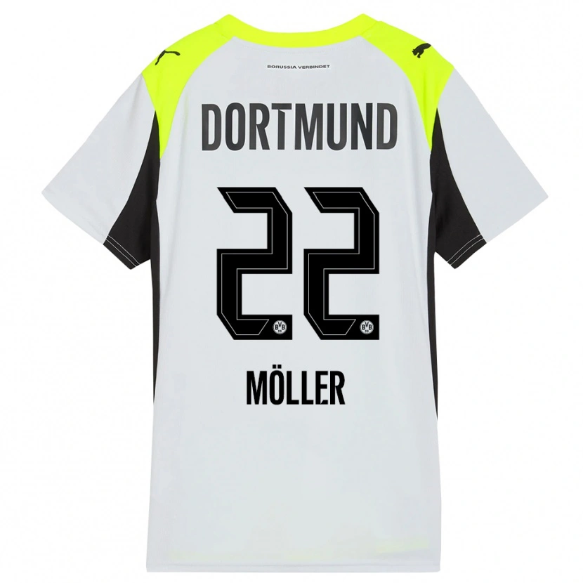 Danxen Damen Paul Möller #22 Fluoreszierendes Gelb Auswärtstrikot Trikot 2025/26 T-Shirt
