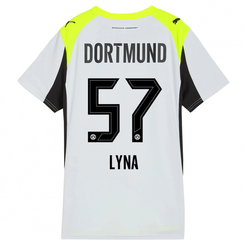 Danxen Damen Schwarz Lyna #57 Fluoreszierendes Gelb Auswärtstrikot Trikot 2025/26 T-Shirt