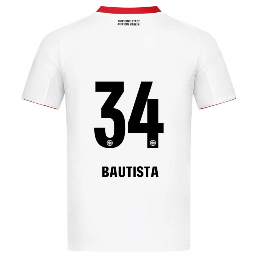 Danxen Damen Davis Bautista #34 Weiß Rot Auswärtstrikot Trikot 2025/26 T-Shirt