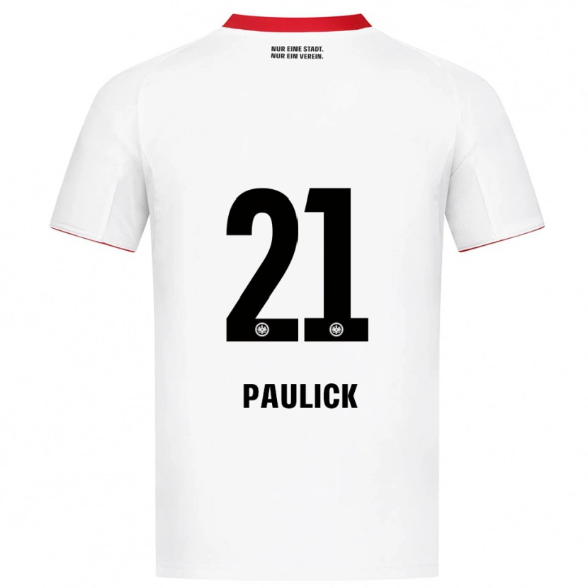 Danxen Damen Lea Paulick #21 Weiß Rot Auswärtstrikot Trikot 2025/26 T-Shirt