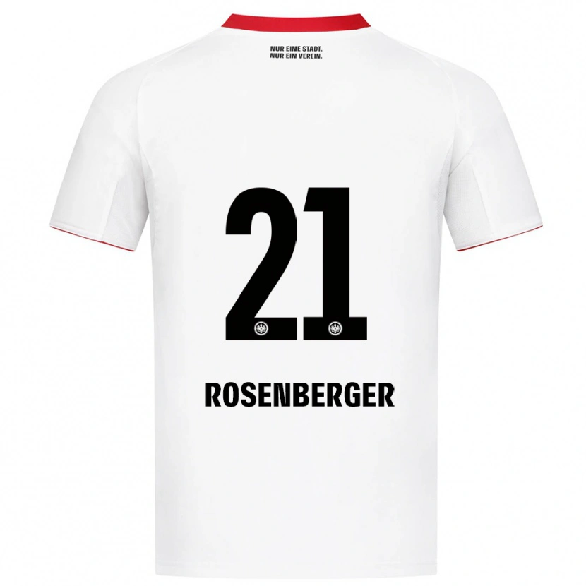 Danxen Damen Robin Rosenberger #21 Weiß Rot Auswärtstrikot Trikot 2025/26 T-Shirt