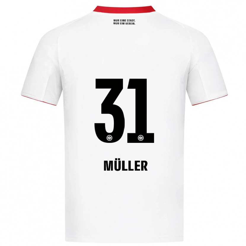 Danxen Damen Laurin Müller #31 Weiß Rot Auswärtstrikot Trikot 2025/26 T-Shirt