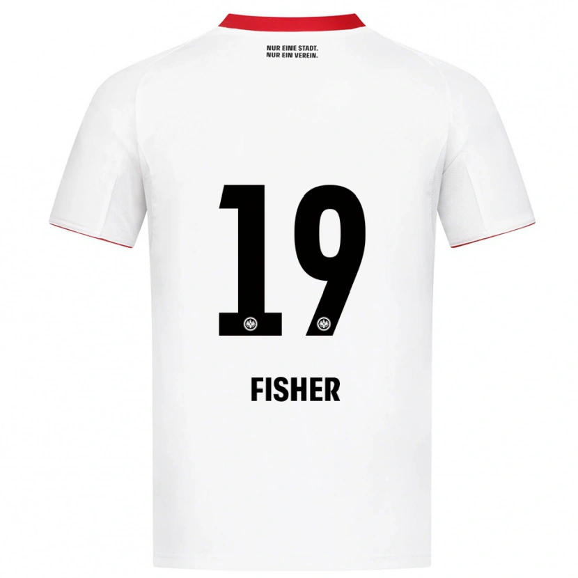Danxen Damen Ben-Luca Fisher #19 Weiß Rot Auswärtstrikot Trikot 2025/26 T-Shirt