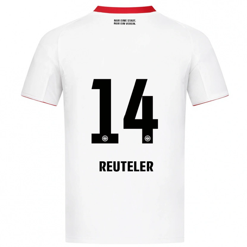 Danxen Damen Géraldine Reuteler #14 Weiß Rot Auswärtstrikot Trikot 2025/26 T-Shirt