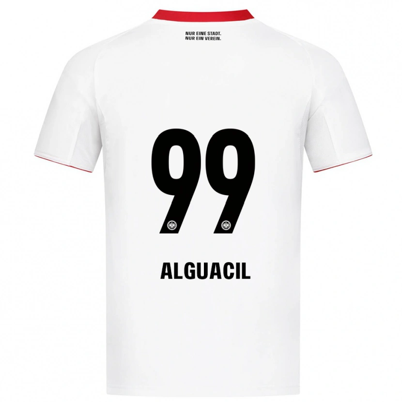 Danxen Damen Ainhoa Alguacil #99 Weiß Rot Auswärtstrikot Trikot 2025/26 T-Shirt