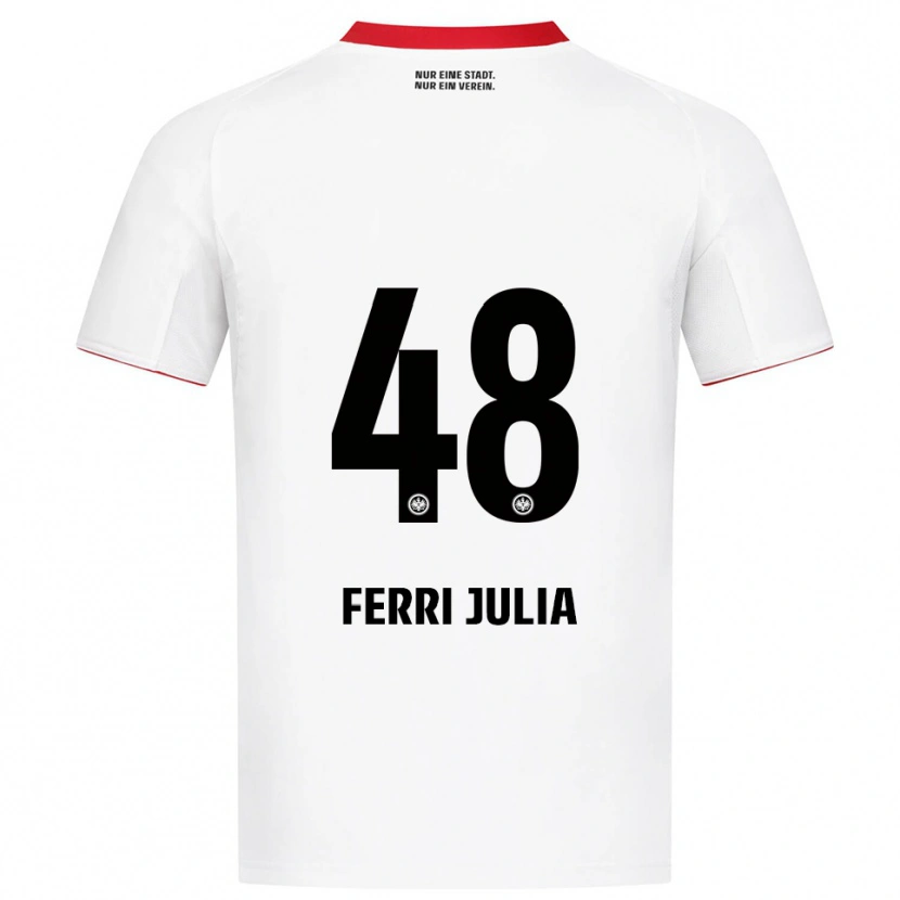 Danxen Damen Nacho Ferri #48 Weiß Rot Auswärtstrikot Trikot 2025/26 T-Shirt