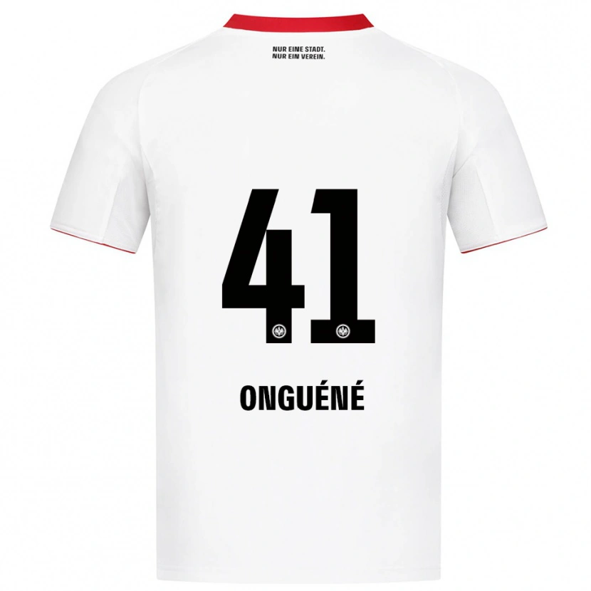 Danxen Damen Jérôme Onguéné #41 Weiß Rot Auswärtstrikot Trikot 2025/26 T-Shirt