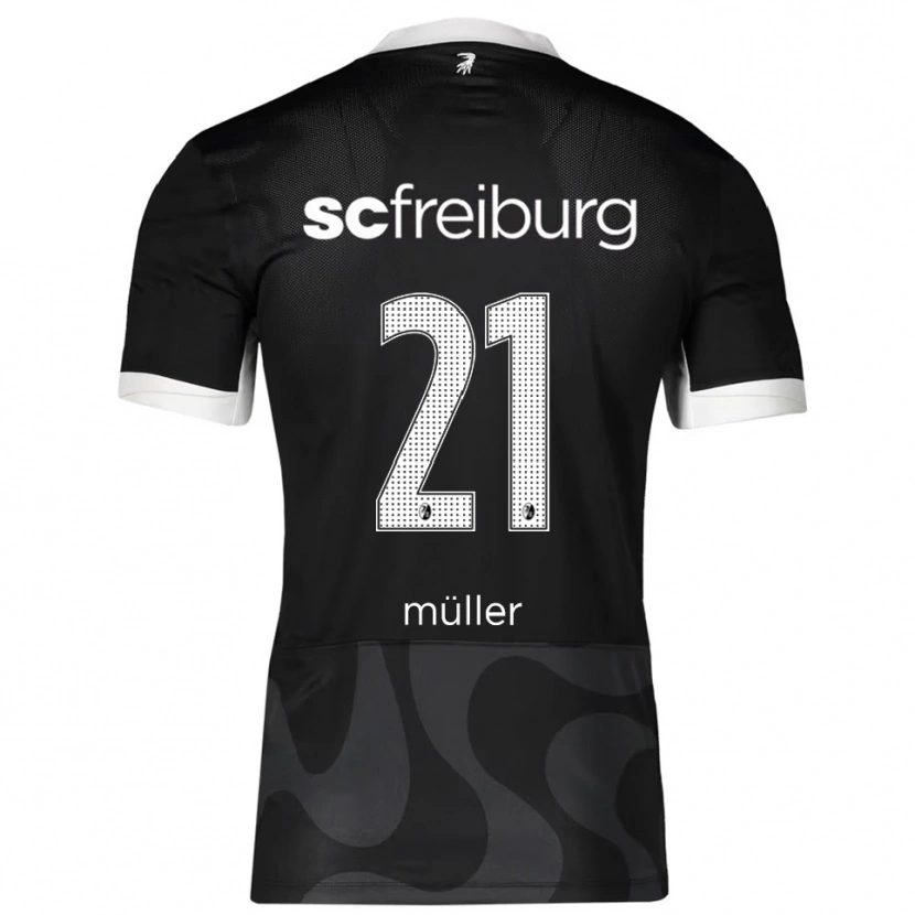 Danxen Damen Florian Müller #21 Schwarz Weiß Auswärtstrikot Trikot 2025/26 T-Shirt