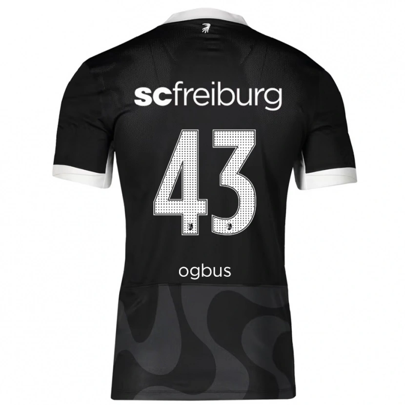 Danxen Damen Bruno Ogbus #43 Schwarz Weiß Auswärtstrikot Trikot 2025/26 T-Shirt