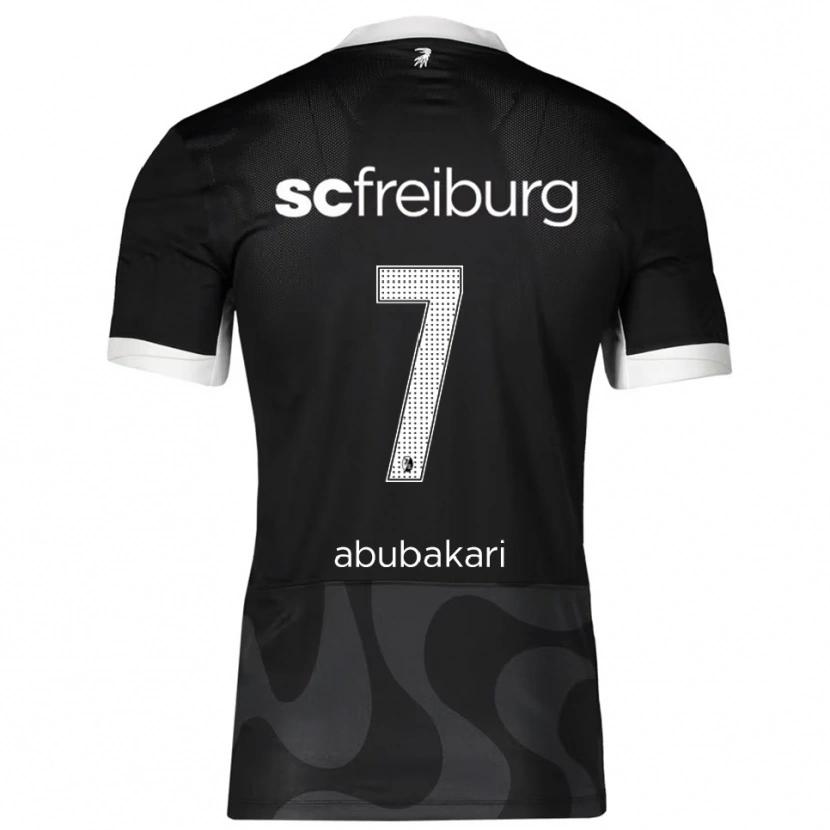 Danxen Damen Stefanos Abubakari #7 Schwarz Weiß Auswärtstrikot Trikot 2025/26 T-Shirt
