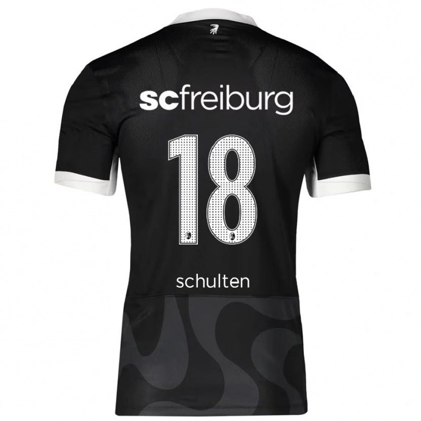 Danxen Damen Luca Schulten #18 Schwarz Weiß Auswärtstrikot Trikot 2025/26 T-Shirt