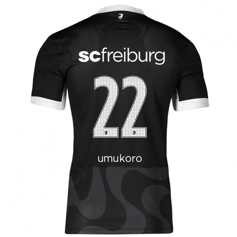 Danxen Damen Jayden Umukoro #22 Schwarz Weiß Auswärtstrikot Trikot 2025/26 T-Shirt