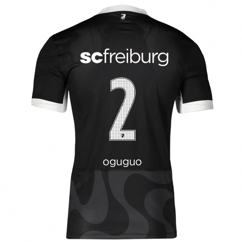 Danxen Damen Elijah Oguguo #2 Schwarz Weiß Auswärtstrikot Trikot 2025/26 T-Shirt