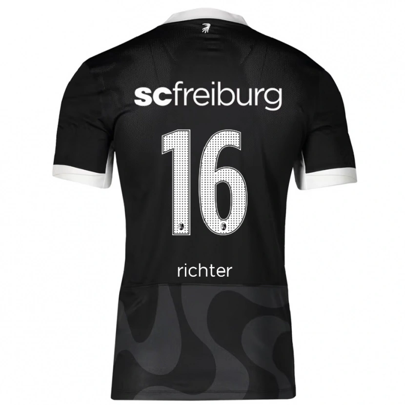 Danxen Damen Tom Richter #16 Schwarz Weiß Auswärtstrikot Trikot 2025/26 T-Shirt