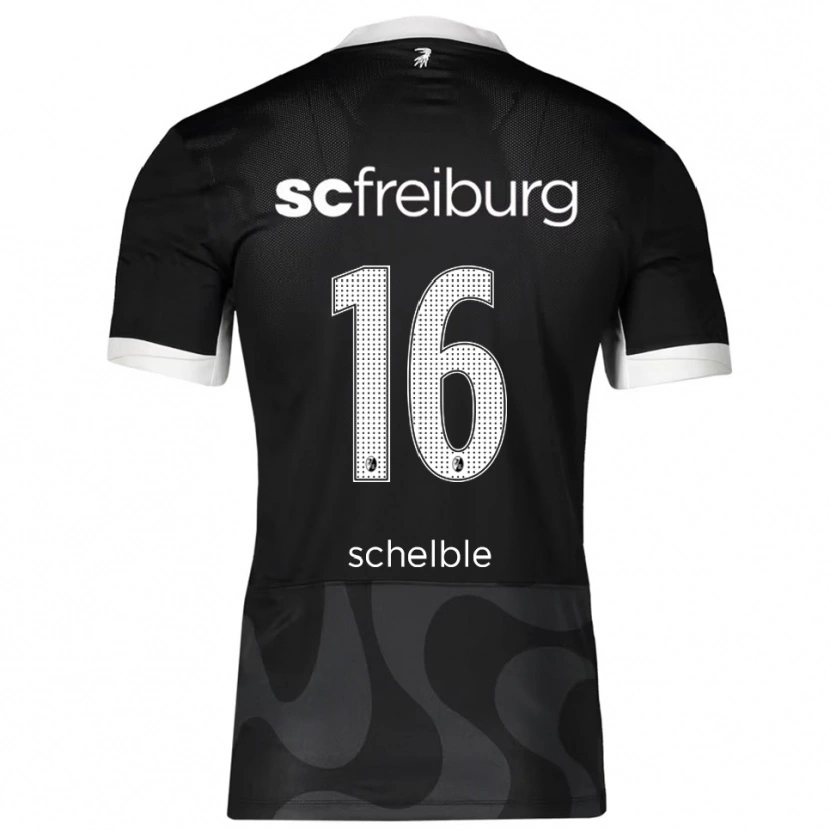 Danxen Damen Ricardo Schelble #16 Schwarz Weiß Auswärtstrikot Trikot 2025/26 T-Shirt