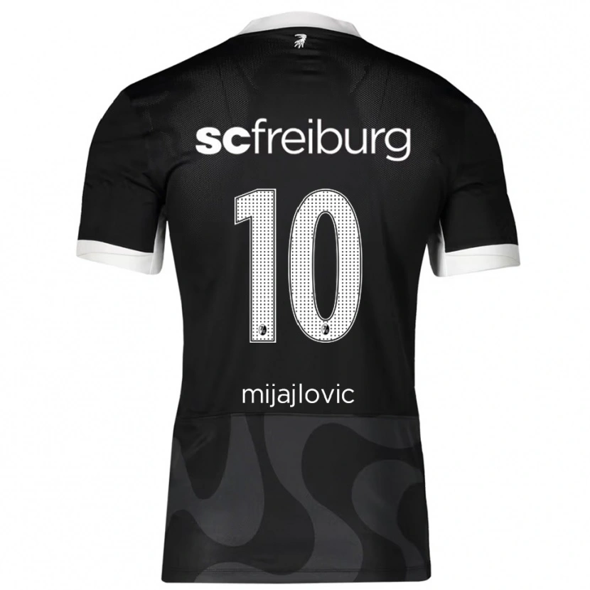 Danxen Damen Mladen Mijajlovic #10 Schwarz Weiß Auswärtstrikot Trikot 2025/26 T-Shirt