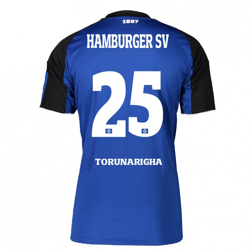 Danxen Damen Jordan Torunarigha #25 Blau Schwarz Auswärtstrikot Trikot 2025/26 T-Shirt