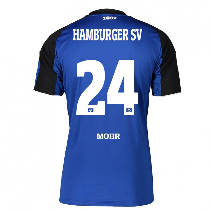 Danxen Damen Jannik Mohr #24 Blau Schwarz Auswärtstrikot Trikot 2025/26 T-Shirt