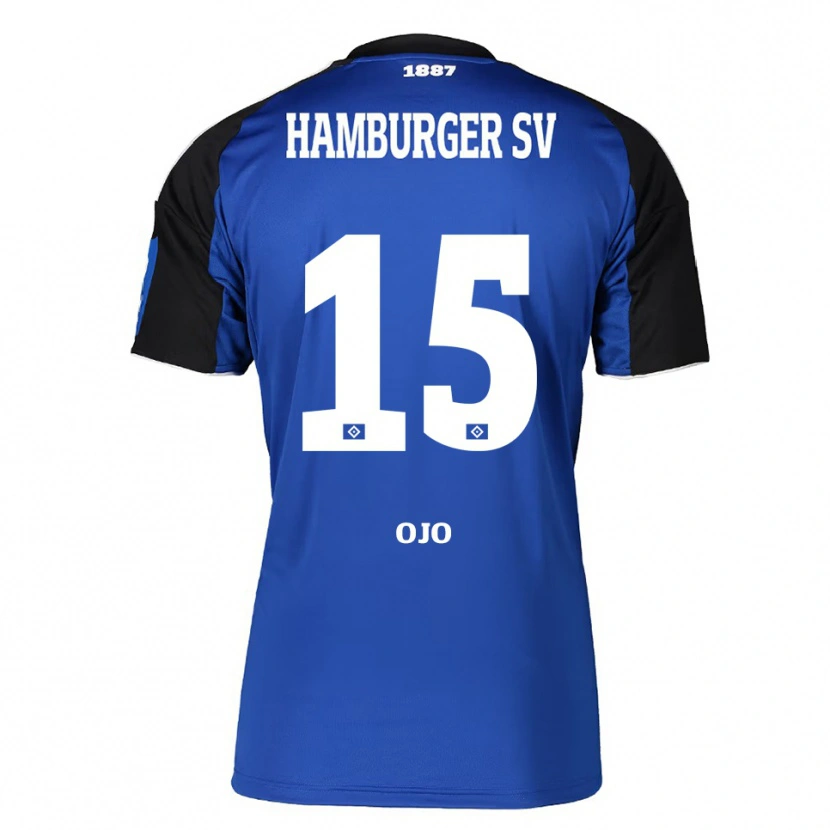 Danxen Damen Kelvin Ojo #15 Blau Schwarz Auswärtstrikot Trikot 2025/26 T-Shirt