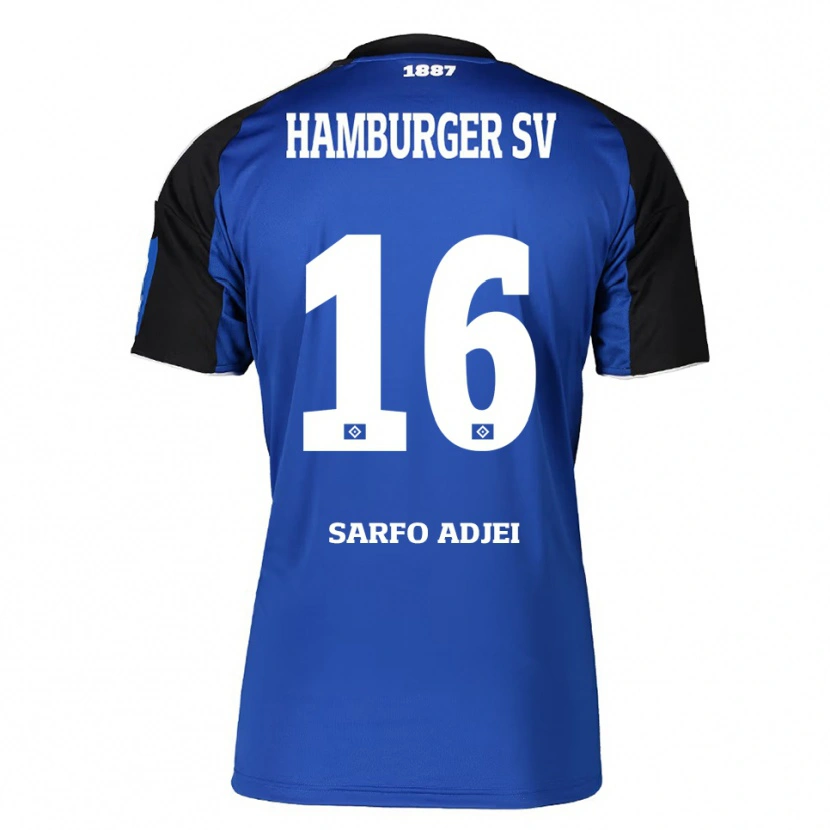 Danxen Damen Maximilian Sarfo-Adjei #16 Blau Schwarz Auswärtstrikot Trikot 2025/26 T-Shirt