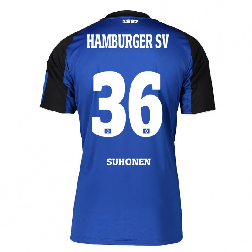 Danxen Damen Anssi Suhonen #36 Blau Schwarz Auswärtstrikot Trikot 2025/26 T-Shirt
