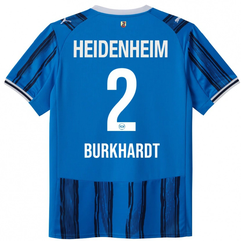 Danxen Damen Hannes Burkhardt #2 Blau Marineblau Auswärtstrikot Trikot 2025/26 T-Shirt