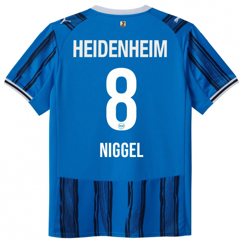 Danxen Damen Henrik Niggel #8 Blau Marineblau Auswärtstrikot Trikot 2025/26 T-Shirt