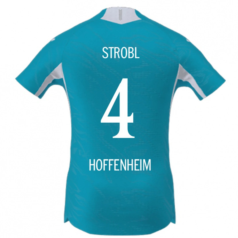 Danxen Damen Lars Strobl #4 Himmelblau Auswärtstrikot Trikot 2025/26 T-Shirt