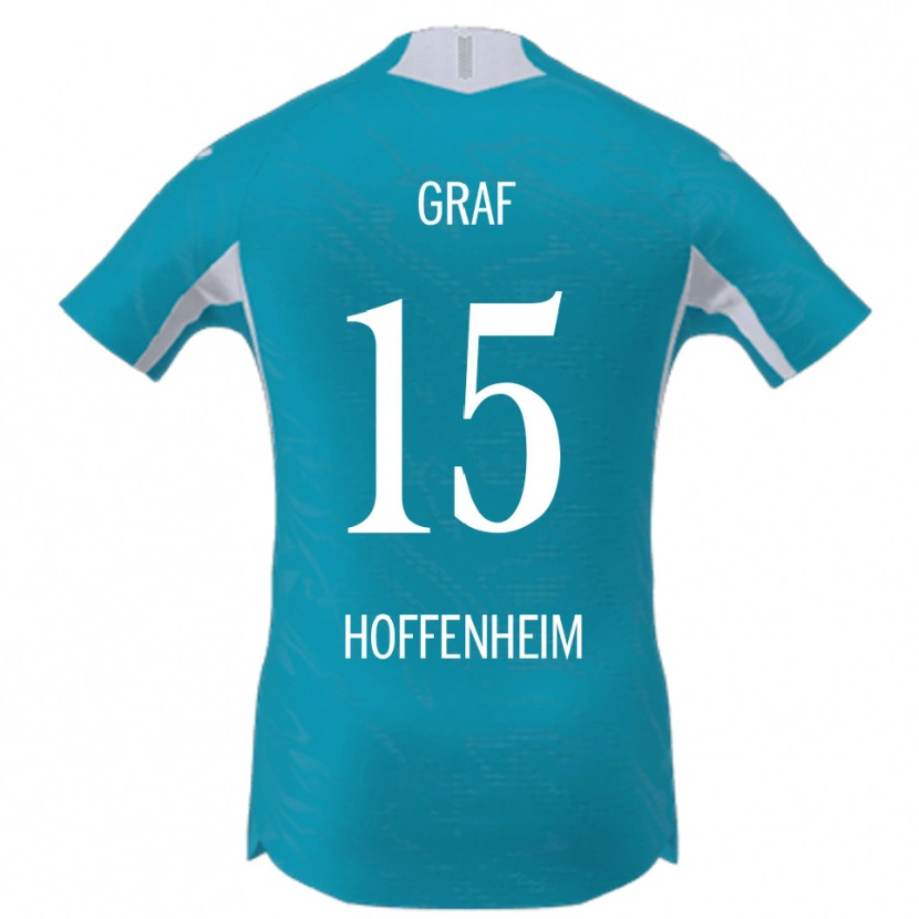 Danxen Damen Julian Graf #15 Himmelblau Auswärtstrikot Trikot 2025/26 T-Shirt