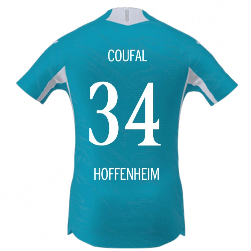 Danxen Damen Vladimír Coufal #34 Himmelblau Auswärtstrikot Trikot 2025/26 T-Shirt
